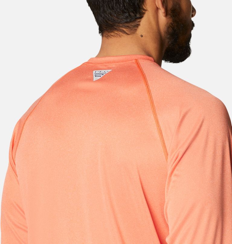 Men's Collegiate PFG Terminal Tackle Long Sleeve Shirt - Florida, Color: FLA - Spark Orange Heather, image 5