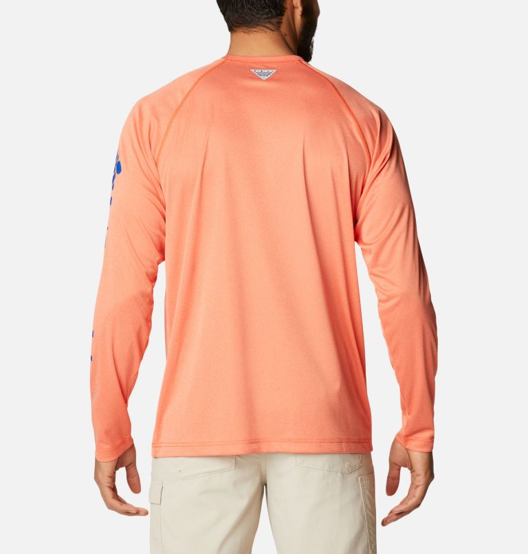 Men's Collegiate PFG Terminal Tackle Long Sleeve Shirt - Florida, Color: FLA - Spark Orange Heather, image 2