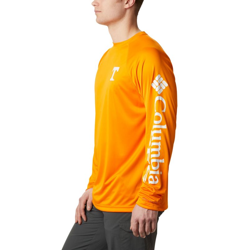 Men's Collegiate PFG Terminal Tackle Long Sleeve Shirt - Tennessee, Color: UT - Solarize, White, image 3