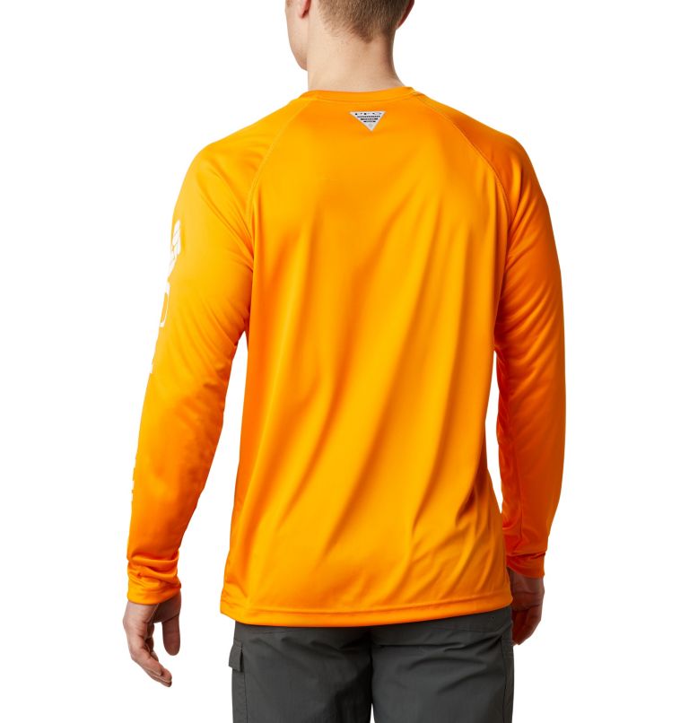 Men's Collegiate PFG Terminal Tackle Long Sleeve Shirt - Tennessee, Color: UT - Solarize, White, image 2