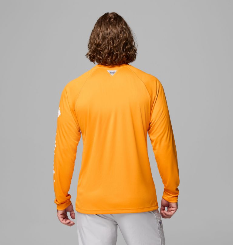 Men's Collegiate PFG Terminal Tackle Long Sleeve Shirt - Tennessee, Color: UT - Solarize, White, image 3
