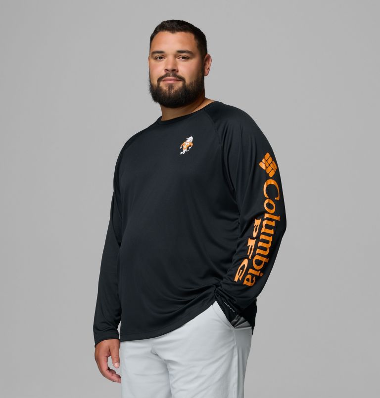Men's Collegiate PFG Terminal Tackle Long Sleeve Shirt - Big - Tennessee, Color: UT - Black, image 4