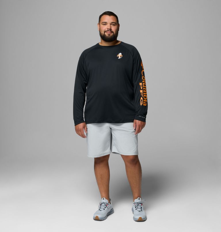 Men's Collegiate PFG Terminal Tackle Long Sleeve Shirt - Big - Tennessee, Color: UT - Black, image 2