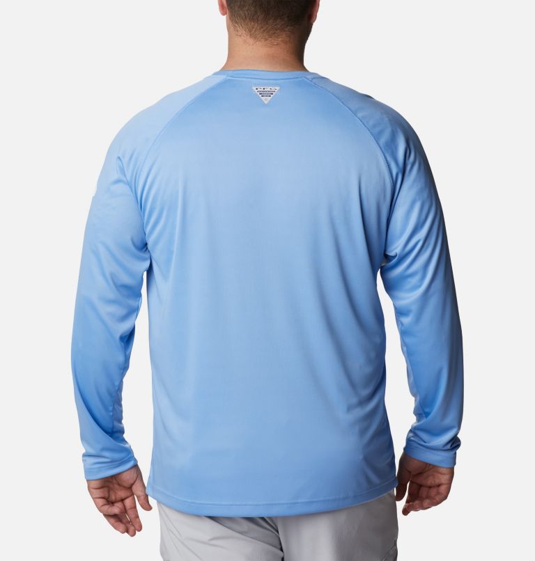 Men's Collegiate PFG Terminal Tackle Long Sleeve Shirt - Big - North Carolina, Color: NC - White Cap, White, image 2