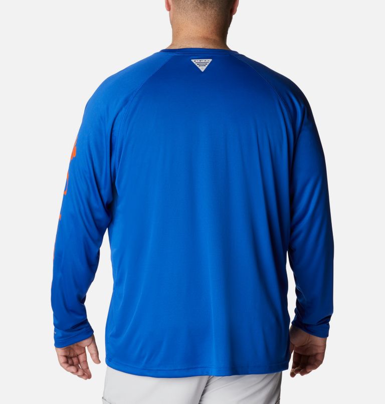 Men's Collegiate PFG Terminal Tackle Long Sleeve Shirt - Big - Florida, Color: FLA - Azul, Spark Orange, image 2