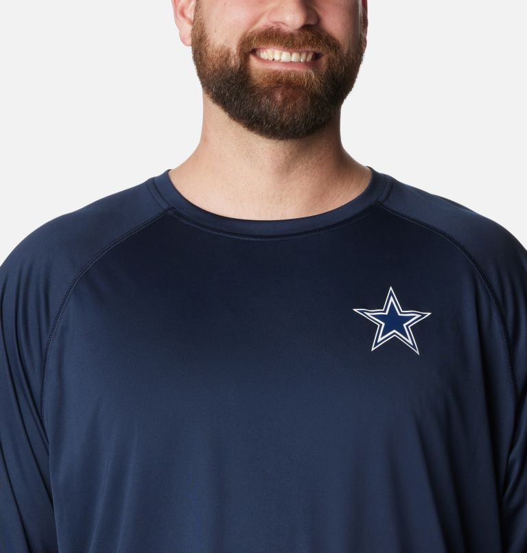 Men's PFG Terminal Tackle Long Sleeve Shirt - Big - Dallas, Color: DC - Collegiate Navy, White, image 4
