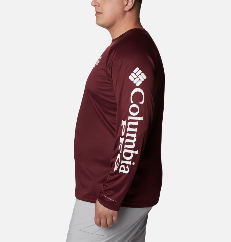 Men's Collegiate PFG Terminal Tackle Long Sleeve Shirt - Big - Texas A&M, Color: TAM - Deep Maroon, White, image 3