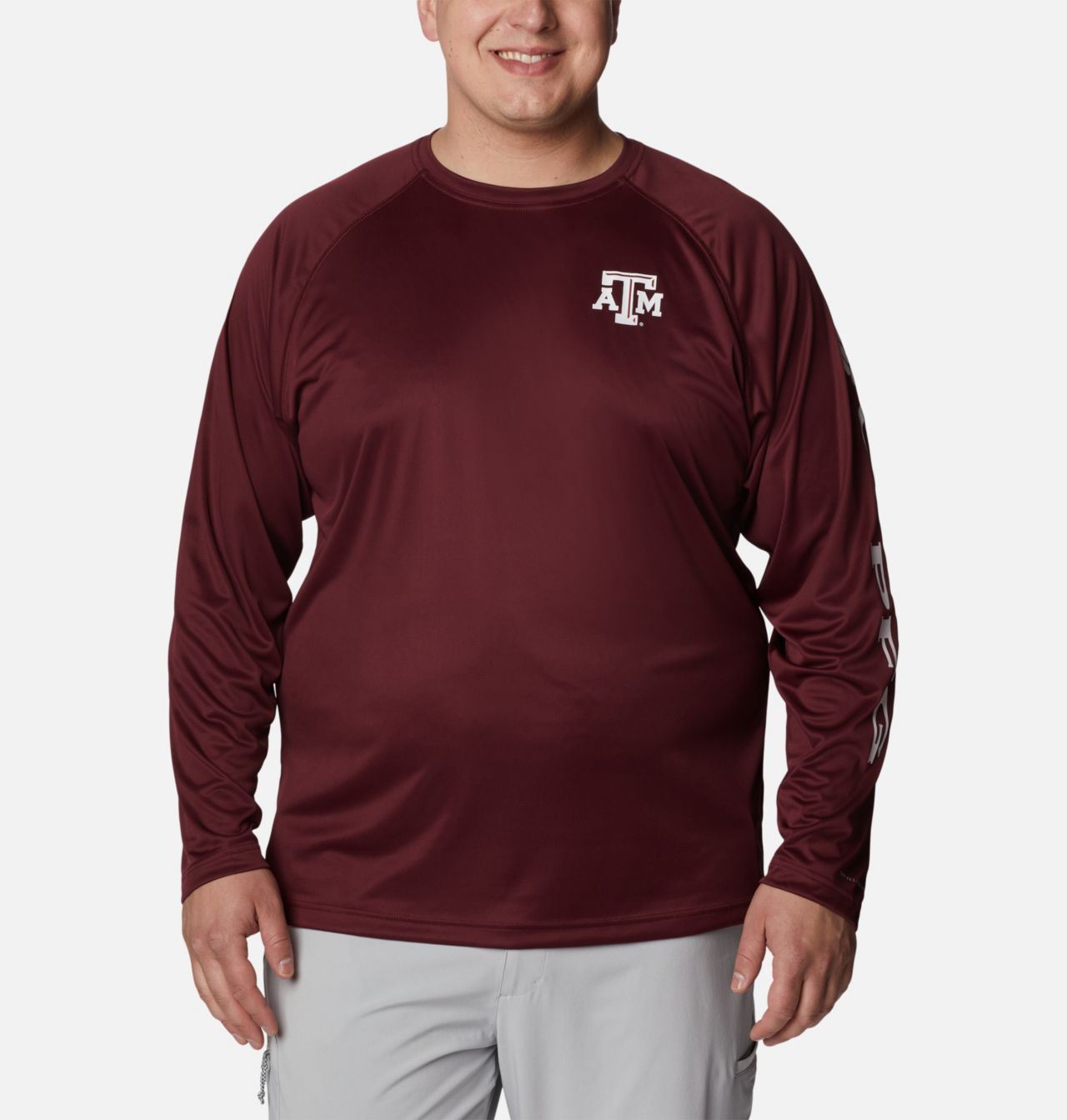 Men's Collegiate PFG Terminal Tackle™ Long Sleeve Shirt - Big - Texas A&M 1