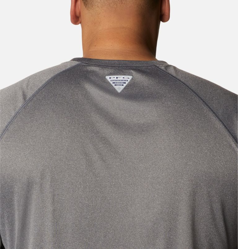Men's Collegiate PFG Terminal Tackle Long Sleeve Shirt - Big - Georgia, Color: UGA - Charcoal Heather, image 5
