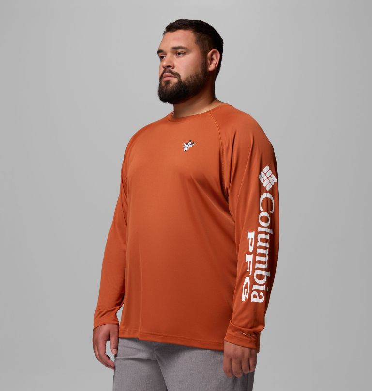 Men's Collegiate PFG Terminal Tackle Long Sleeve Shirt - Big - Texas, Color: TEX - Cedar, image 4