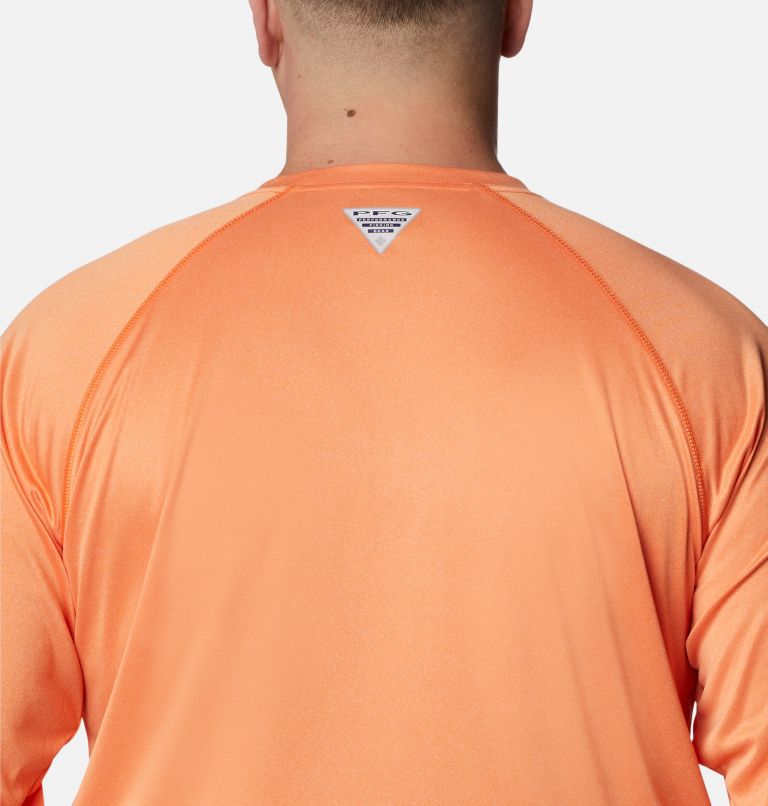 Men's Collegiate PFG Terminal Tackle Long Sleeve Shirt - Big - Clemson, Color: CLE - Spark Orange Heather