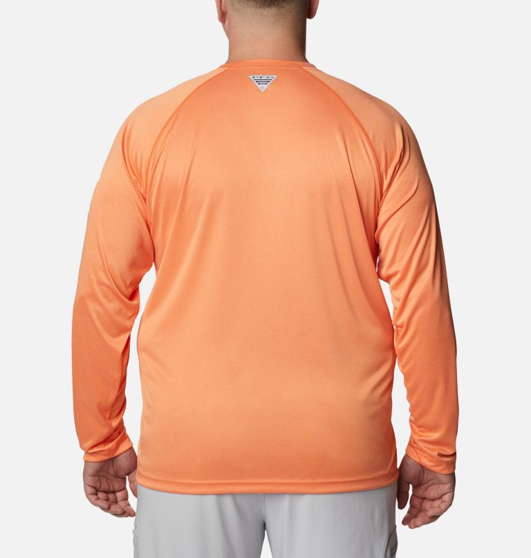 Thumbnail: Men's Collegiate PFG Terminal Tackle Long Sleeve Shirt - Big - Clemson, Color: CLE - Spark Orange Heather, image 2