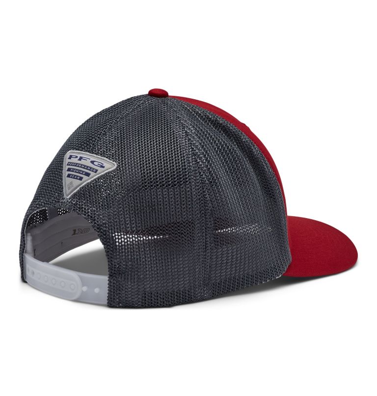 CLG PFG Mesh Snap Back Ball Cap | 679 | O/S, Color: ALA - Red Velvet, Charcoal, image 2