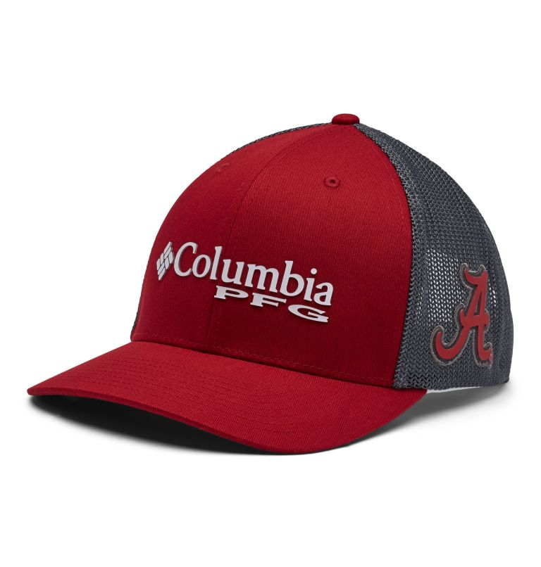 CLG PFG Mesh Snap Back Ball Cap | 679 | O/S, Color: ALA - Red Velvet, Charcoal, image 1