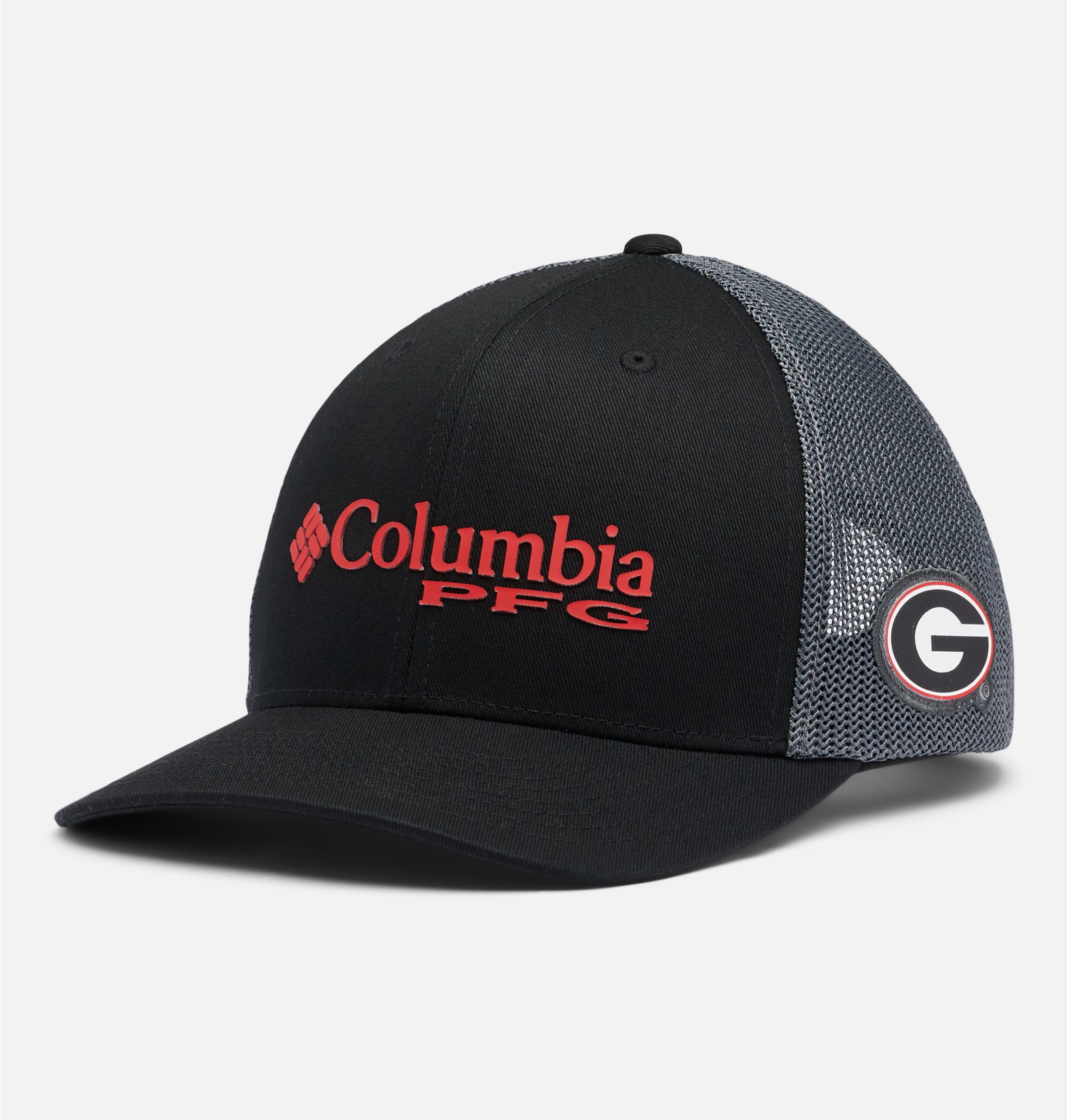 Columbia Sportswear Men's University of Georgia Collegiate PFG Hooks Mesh  Ball Cap