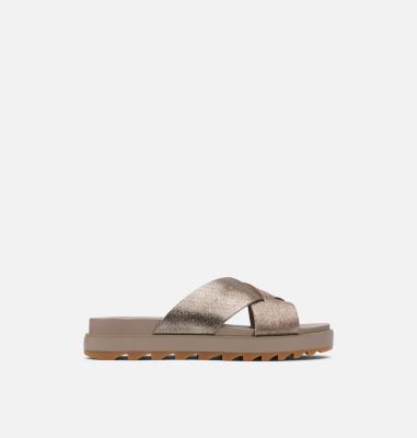 Women's Roaming&trade; Criss-Cross Slide ROAMING&trade; CRISS CROSS SLIDE | 010 | 10, Ash Brown, front