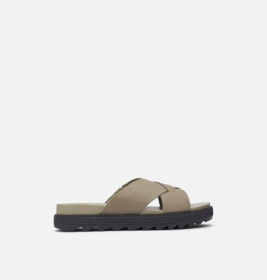 sorel women's roaming criss cross slide sandals