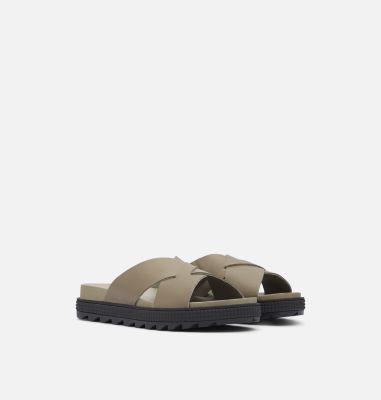 sorel women's roaming criss cross slide sandals
