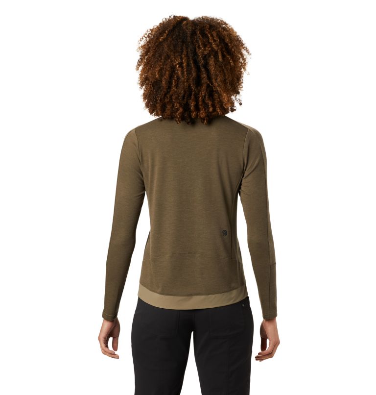 Women's Daisy Chain 1/2 Zip Pullover, Color: Light Army, image 2