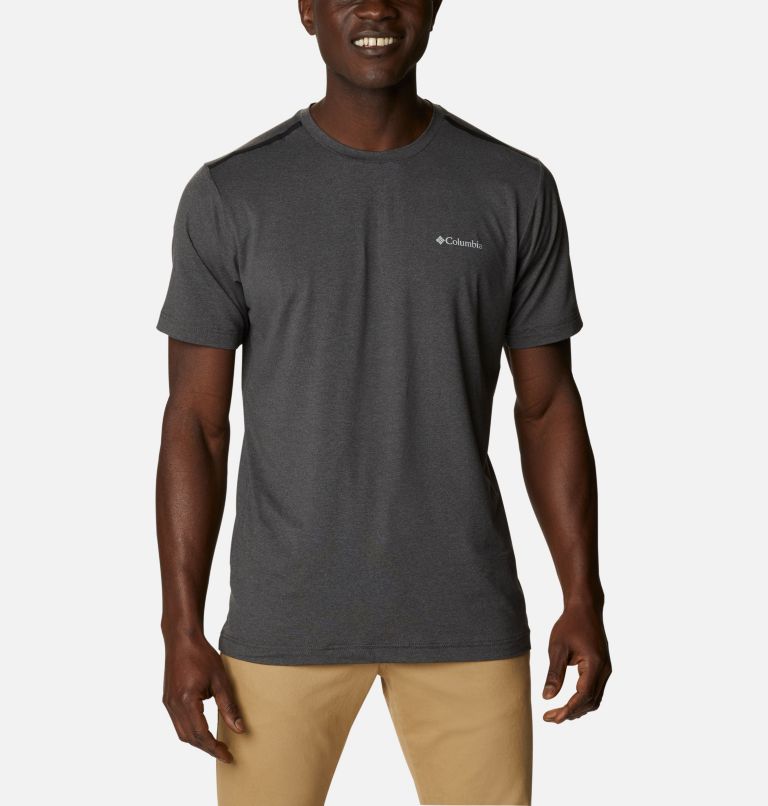 Thumbnail: Men's Tech Trail Crew Neck Shirt, Color: Shark, image 1