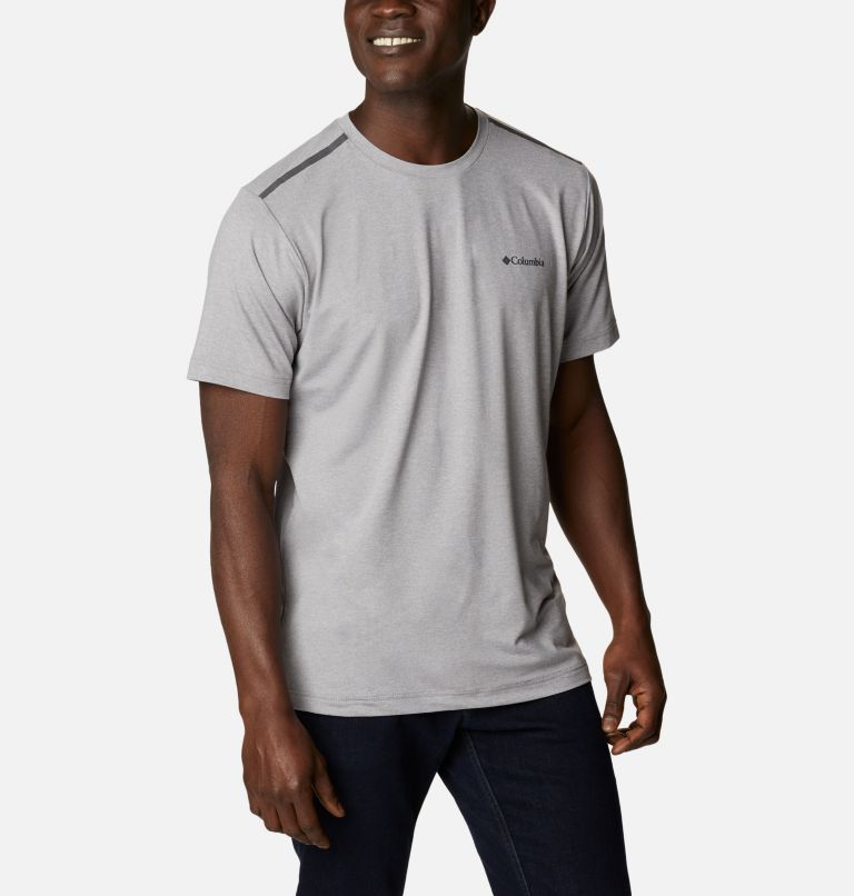 Thumbnail: T-shirt à col rond Tech Trail pour homme, Color: Cool Grey, image 5