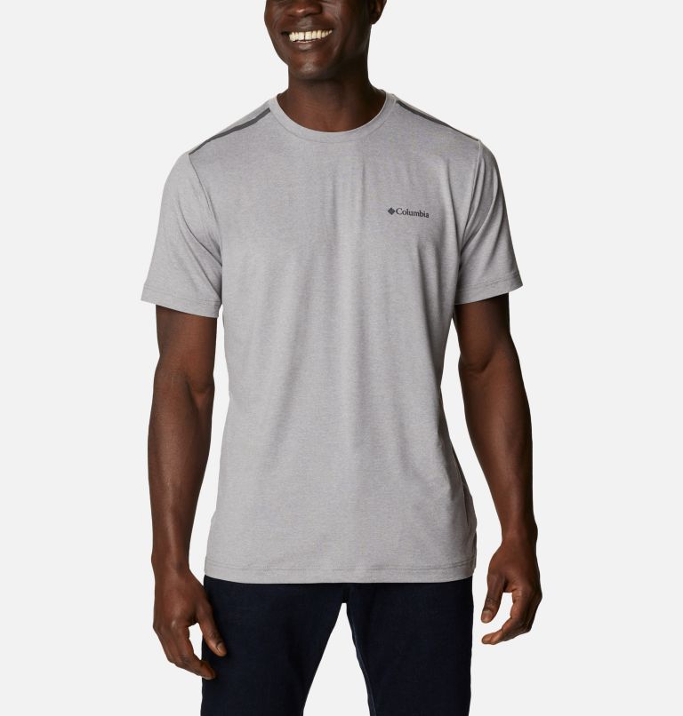 Thumbnail: Men's Tech Trail Crew Neck Shirt, Color: Cool Grey, image 1
