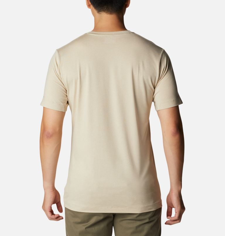 Men's Tech Trail Crew Neck Shirt, Color: Ancient Fossil Heather, image 2