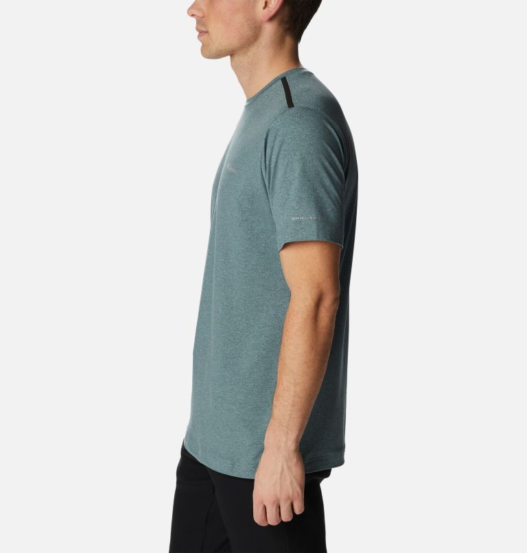 T-shirt à col rond Tech Trail pour homme, Color: Metal Heather, image 3