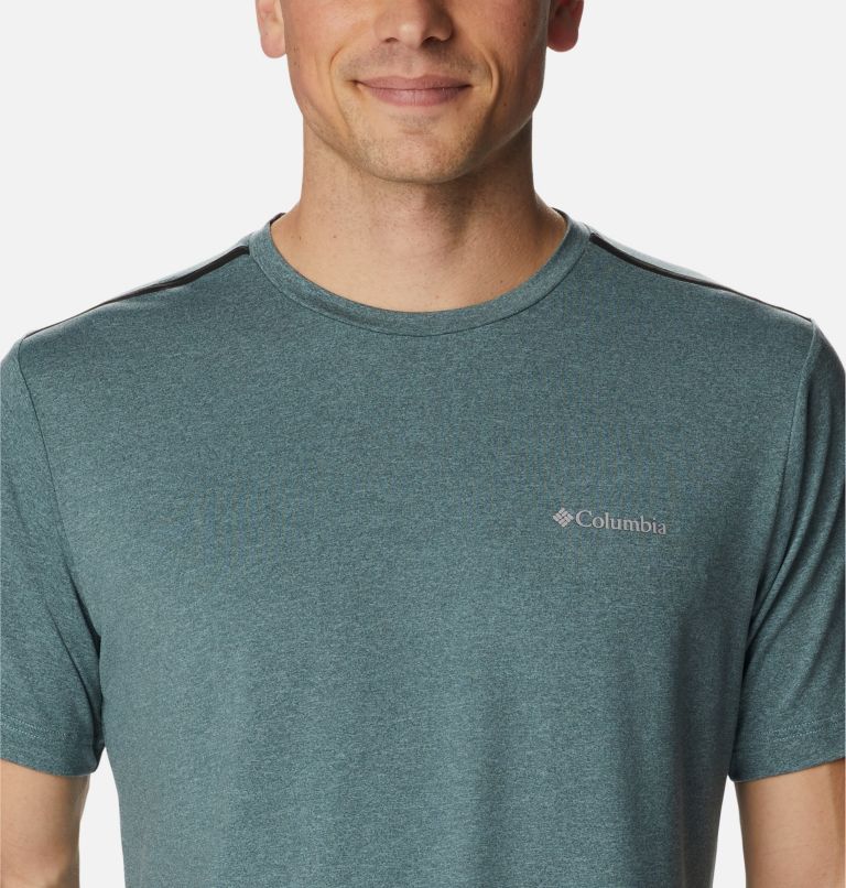 T-shirt à col rond Tech Trail pour homme, Color: Metal Heather