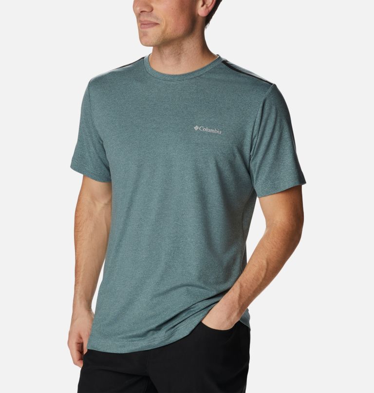 T-shirt à col rond Tech Trail pour homme, Color: Metal Heather, image 5