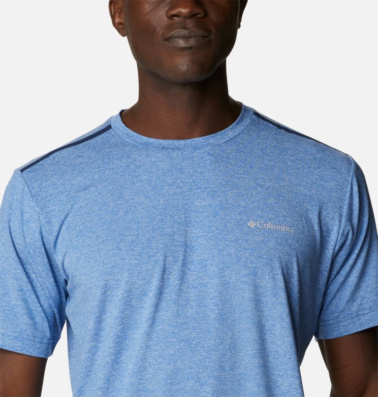 T-shirt à col rond Tech Trail pour homme, Color: Bright Indigo, image 4