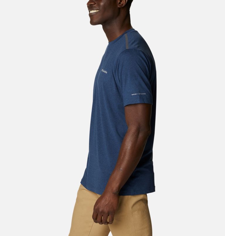 Men's Tech Trail Crew Neck Shirt, Color: Collegiate Navy, image 3