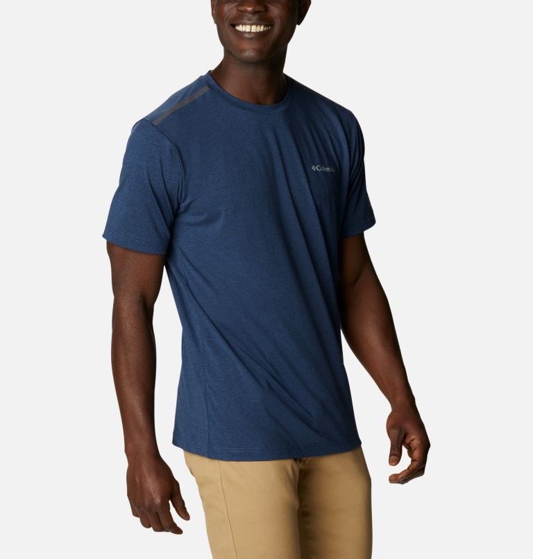 Men's Tech Trail Crew Neck Shirt, Color: Collegiate Navy, image 5
