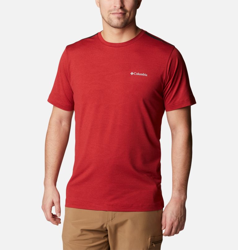 T-shirt à col rond Tech Trail pour homme, Color: Mountain Red Heather, image 1