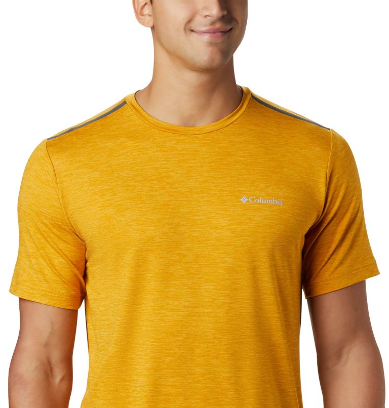 T-shirt à col rond Tech Trail pour homme, Color: Bright Gold, image 3