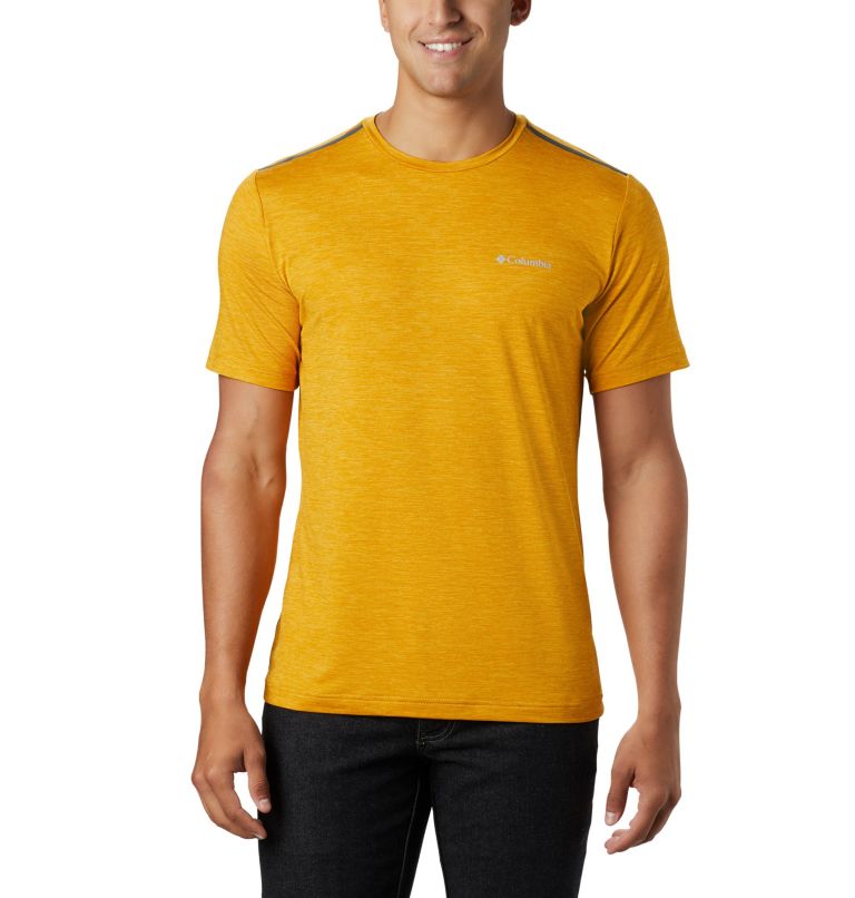 T-shirt à col rond Tech Trail pour homme, Color: Bright Gold, image 1