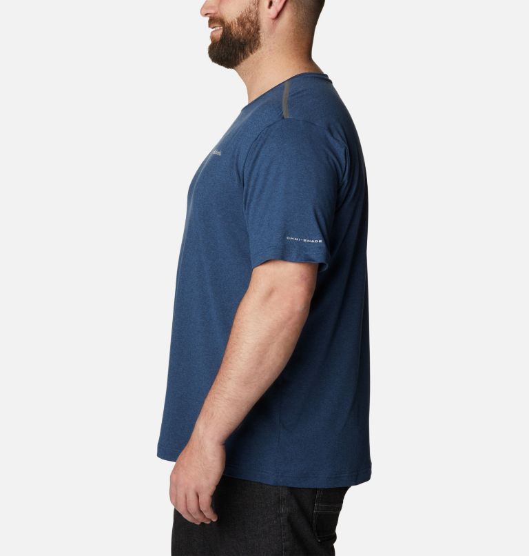 Thumbnail: T-shirt à col rond Tech Trail pour homme – Tailles fortes, Color: Collegiate Navy, image 3
