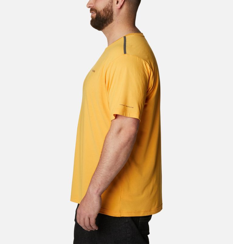 Men's Tech Trail Crew Neck Shirt - Big, Color: Mango Heather, image 3