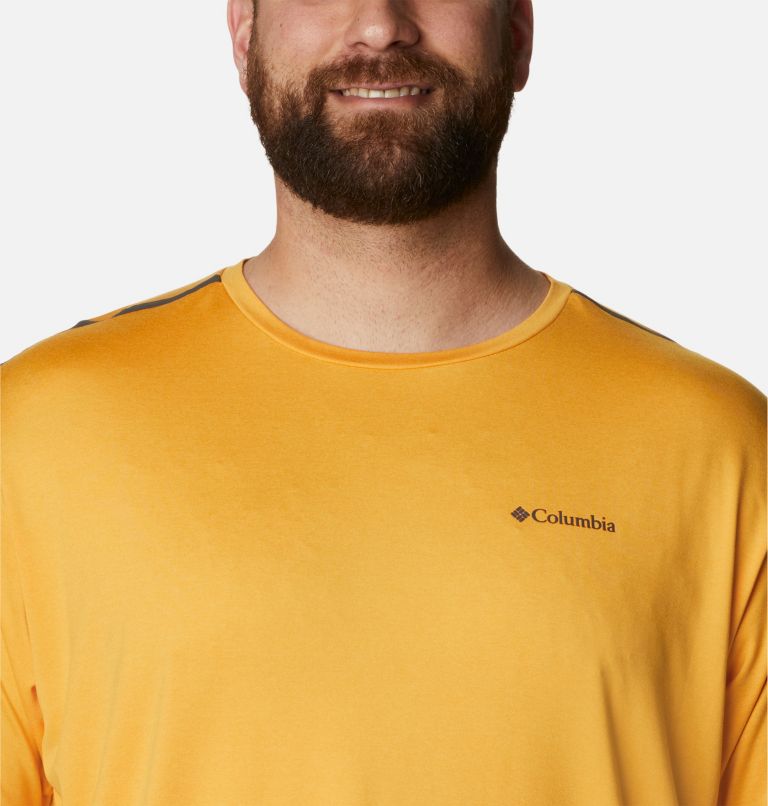 Men's Tech Trail Crew Neck Shirt - Big, Color: Mango Heather, image 4