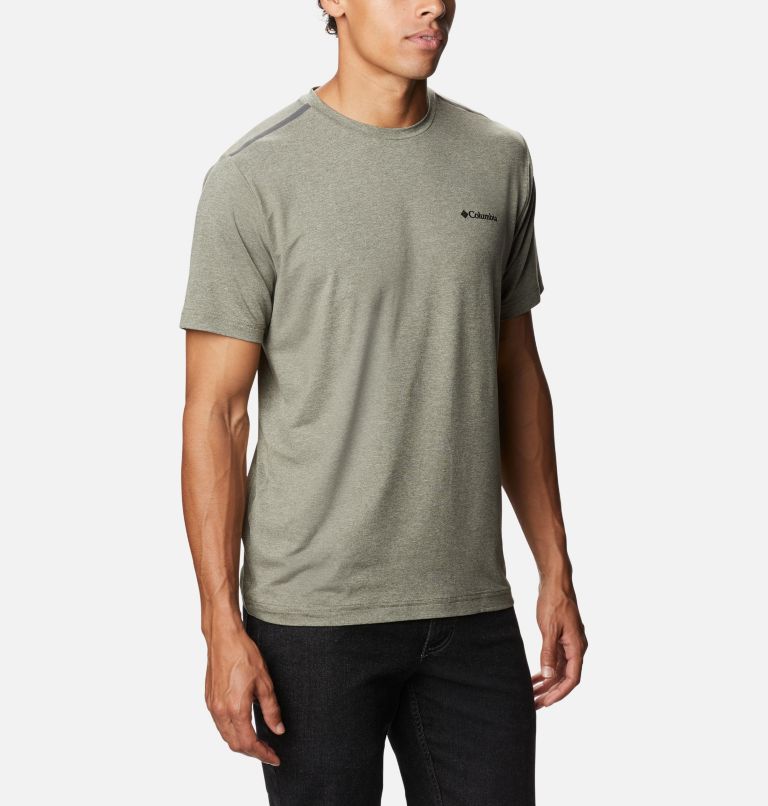 Men's Tech Trail Crew Neck Shirt - Tall, Color: Stone Green Heather, image 5