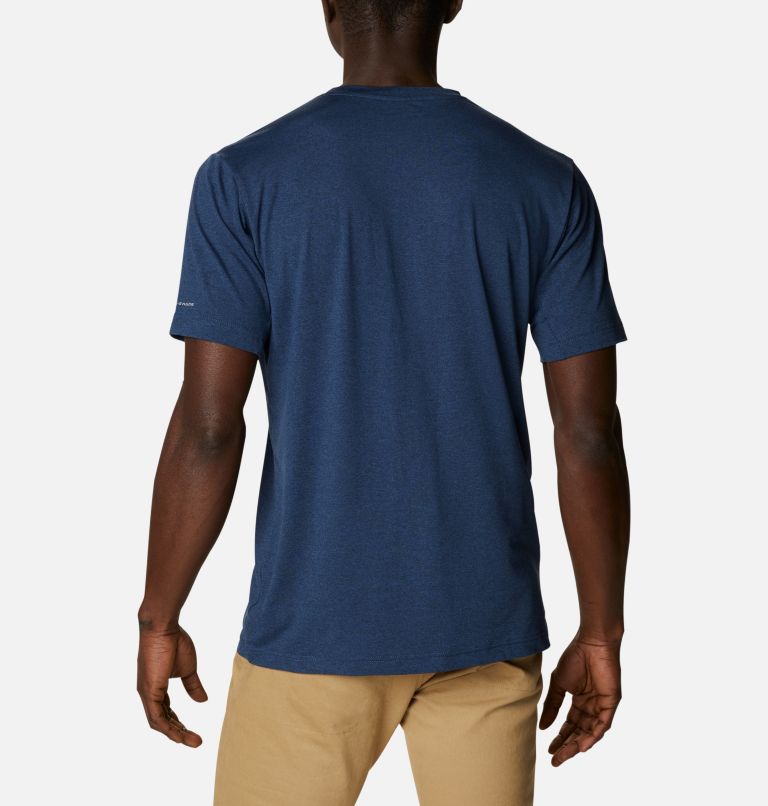 Thumbnail: Men's Tech Trail Crew Neck Shirt - Tall, Color: Collegiate Navy, image 2
