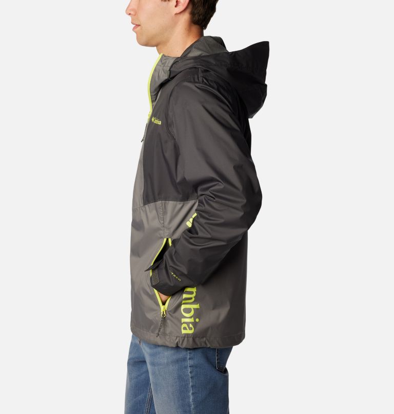 Men's Inner Limits II Waterproof  Jacket, Color: City Grey, Shark, image 3