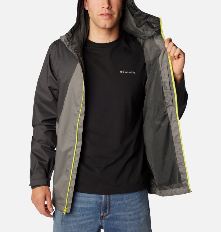 Thumbnail: Men's Inner Limits II Waterproof  Jacket, Color: City Grey, Shark, image 5