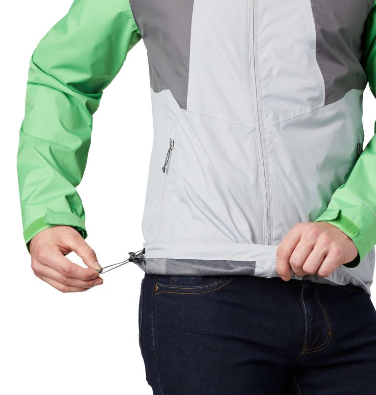 Men's Inner Limits II Waterproof  Jacket - 2023 COLLECTION, Color: Columbia Grey, City Grey, Green Boa, image 4