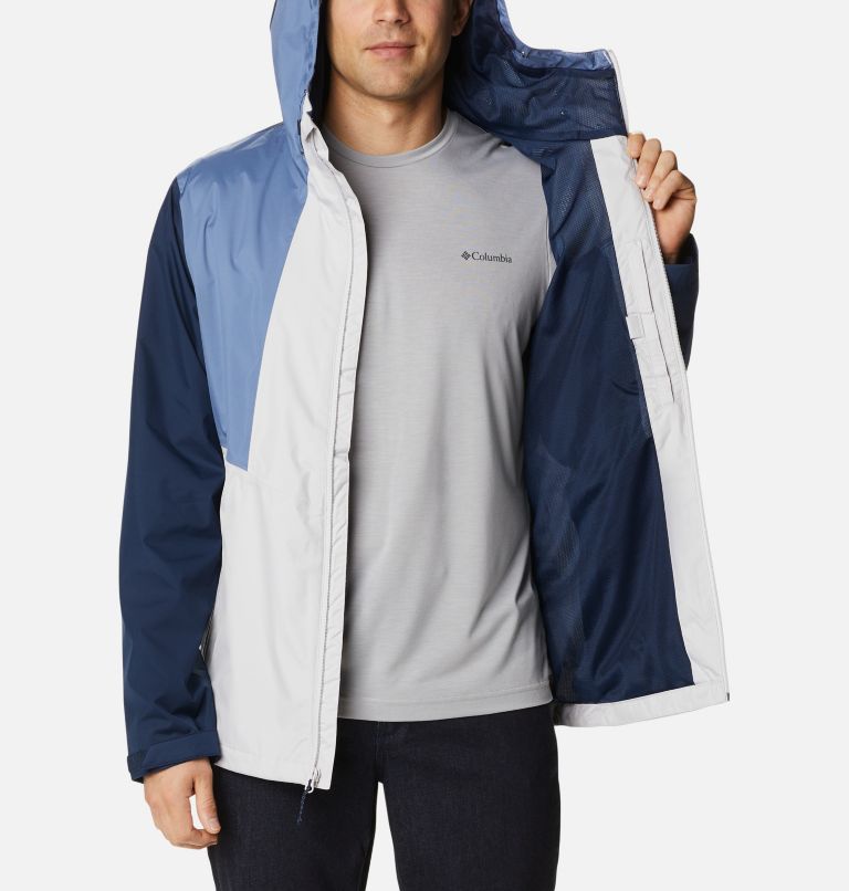Men's Inner Limits II Jacket, Color: Nimbus Grey, Bluestone, Collegiate Navy, image 5
