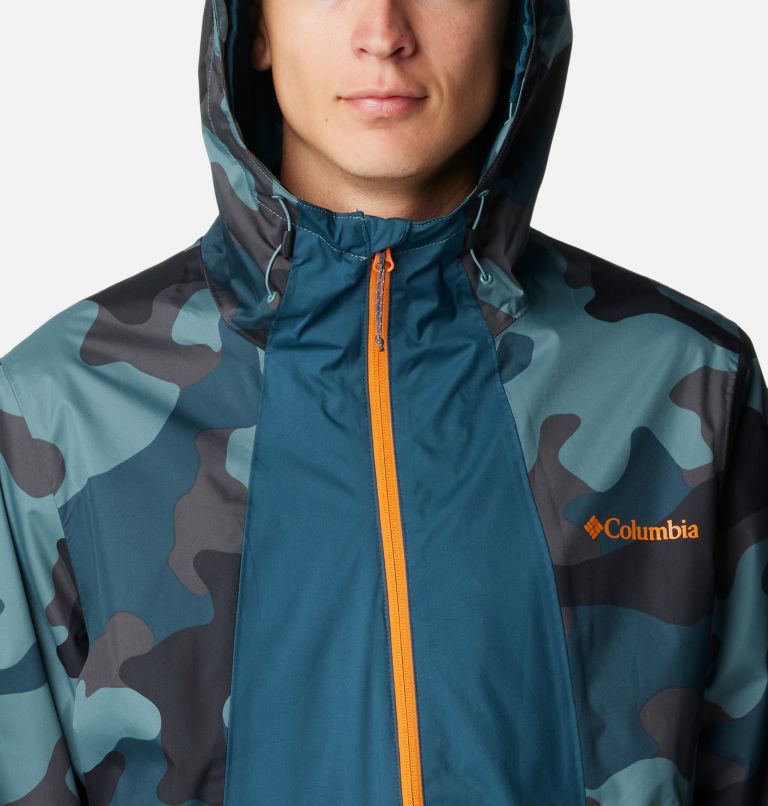 Men's Inner Limits II Waterproof  Jacket, Color: Night Wave, Metal Mod Camo Print, image 4