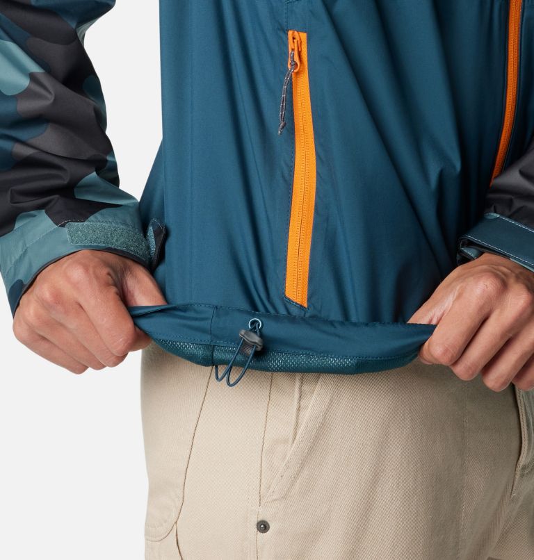 Men's Inner Limits II Waterproof  Jacket, Color: Night Wave, Metal Mod Camo Print, image 6