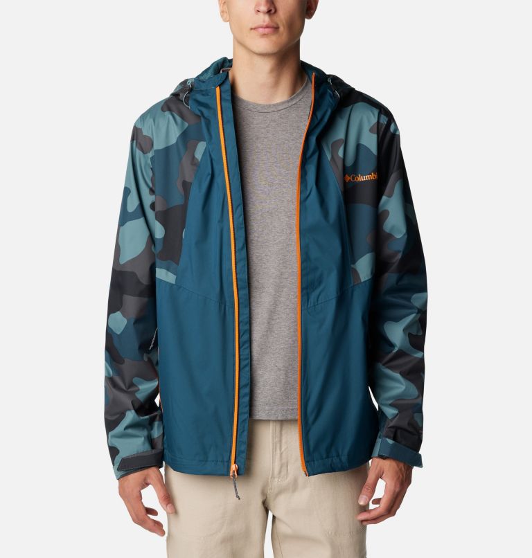 Men's Inner Limits II Waterproof  Jacket, Color: Night Wave, Metal Mod Camo Print, image 8