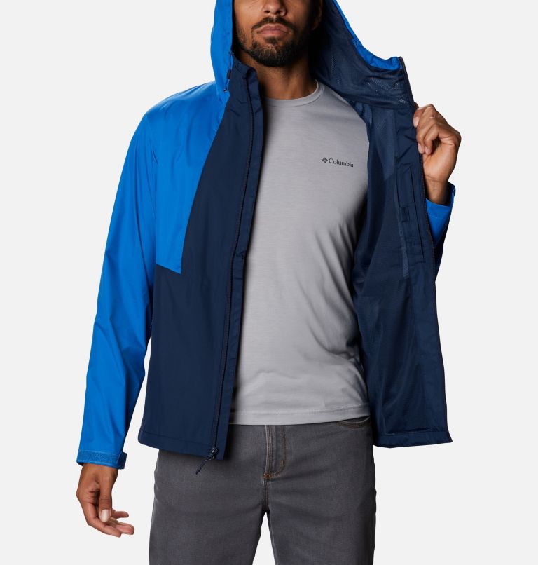 Men's Inner Limits II Waterproof  Jacket, Color: Collegiate Navy, Bright Indigo, image 5
