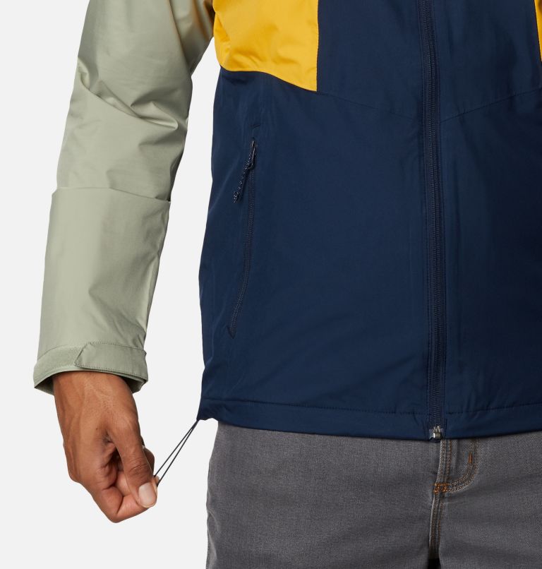 Thumbnail: Men's Inner Limits II Jacket, Color: Collegiate Navy, Bright Gold, Safari, image 6